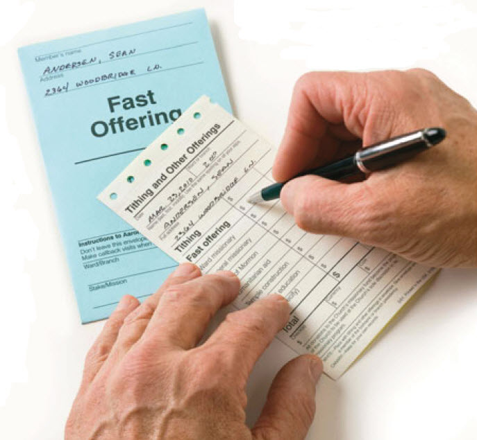 How much should we donate as fast offerings?
