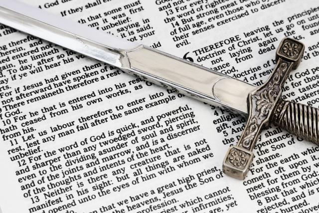 What is the significance of the sword of Laban?