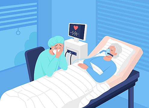 Where is the spirit of a person who is senile or comatose?