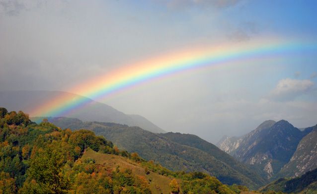 Is it true that rainbows are a sign that the Second Coming is not yet upon us?