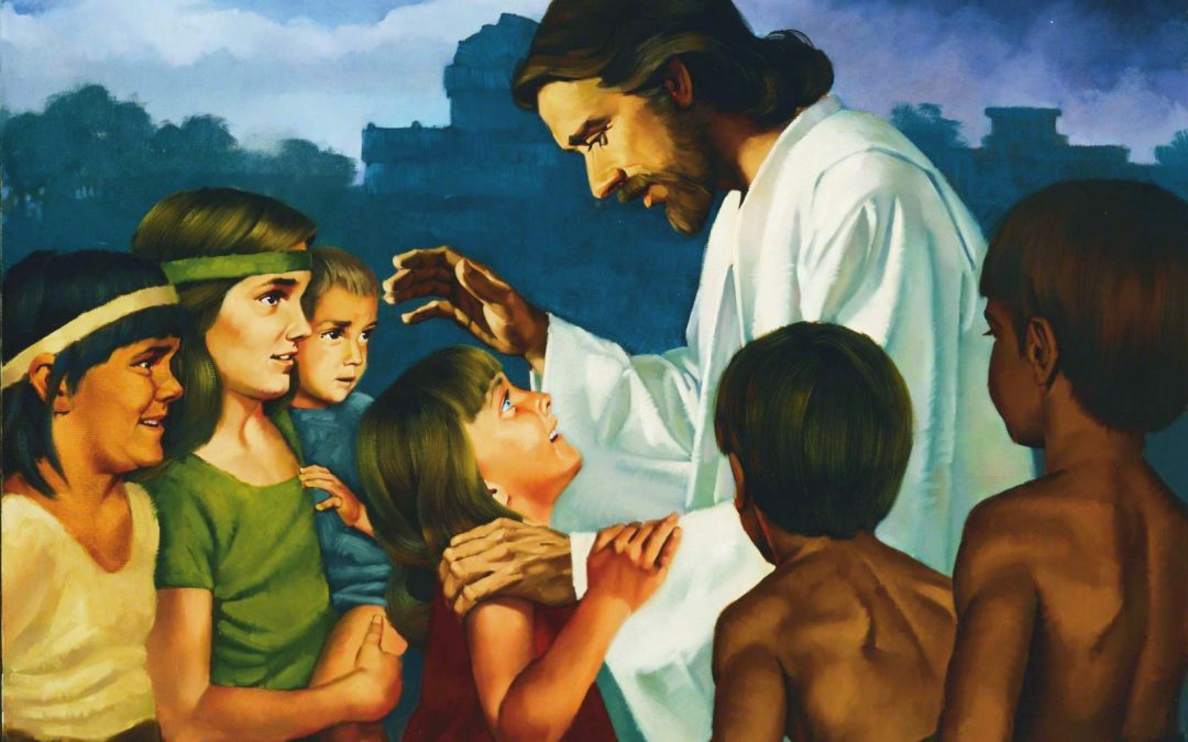 How long was the Savior with the Nephites in America?