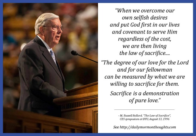 What is the Law of Sacrifice?