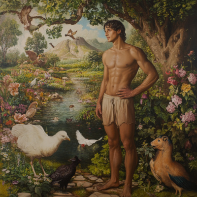What is the relationship between prehistoric men and Adam?