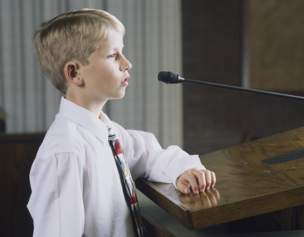 Should children under the age of 8 be allowed to share their testimonies in church?