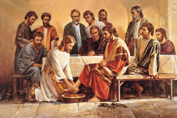 What was the significance of the washing of feet?