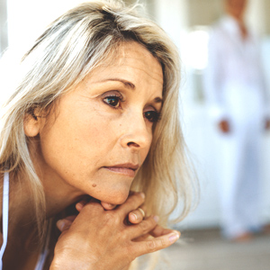 depressed woman