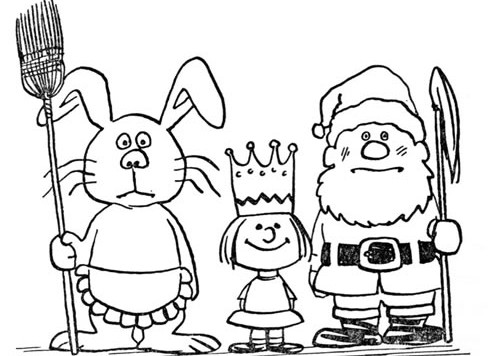 bunny king santa
