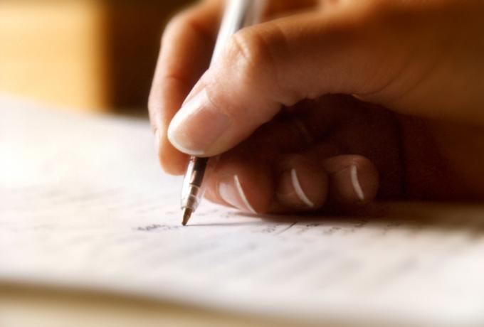 writing letters