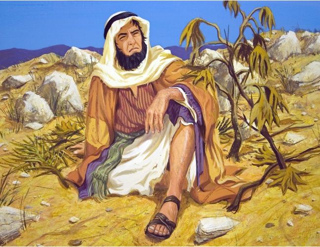 Sad Jonah Sitting Next to Withered Gourd | What Does the Worm Represent in Jonah? | Lesson Behind Gourd in the Book of Jonah
