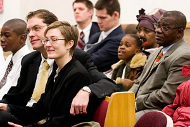 What is the policy if someone becomes disruptive at a church meeting?