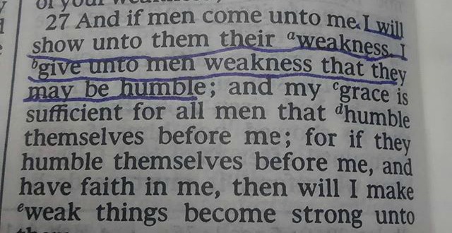 In Ether 12:27 it says that “my grace is sufficient.”  Why is it only sufficient?
