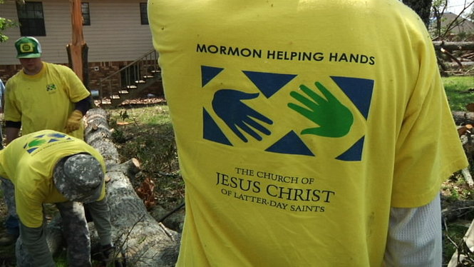 Is it okay to wear t-shirts that proselytize during service projects?