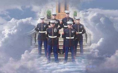 The United States Marine Corps guard the gates of heaven?