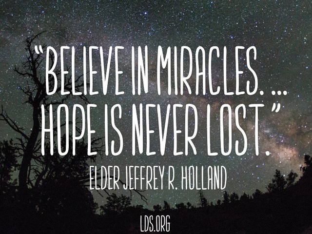 Should we continue to believe in miracles?