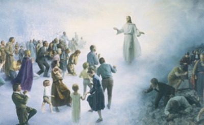 Could you explain how the Law of Restitution applies in the resurrection?