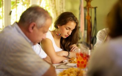 Is it necessary to bless the food when eating out in a restaurant?