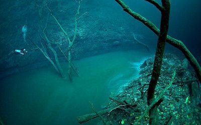 How can water be divided by water as recorded in the Bible?
