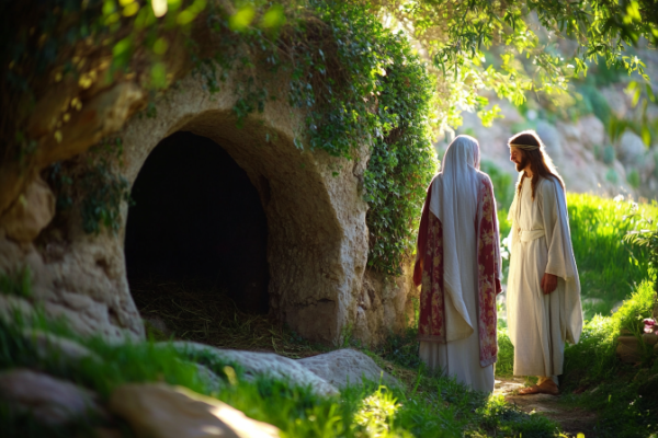 Why was Mary not allowed to touch Christ before he saw God?
