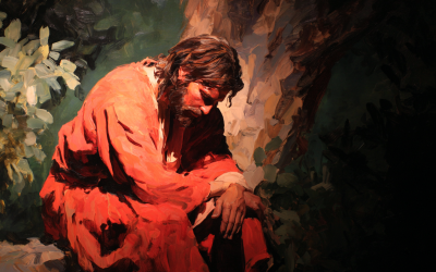 When did Christ partake of the bitter cup and what was it?