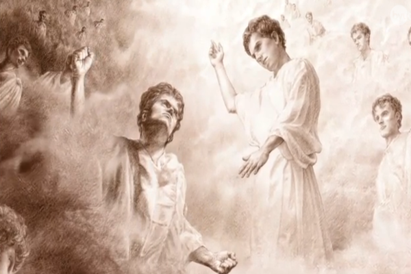 Where did Satan get his negative attitude if in an area of peace and love?