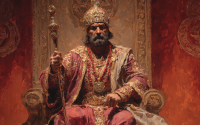 What is the significance of the scepters that kings hold both past and present?