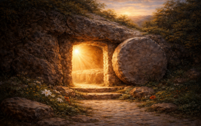What does the “rolling away of the stone” symbolize?