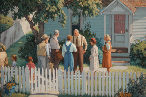 What damages are done on society by not watching over our neighbors?